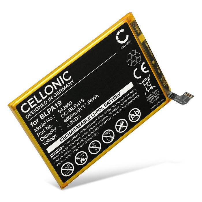Batteri for Oppo A38 4G, A79 5G, A58 4G, CPH2577, BLPA19 - 4600mAh 3,9V  fra CELLONIC