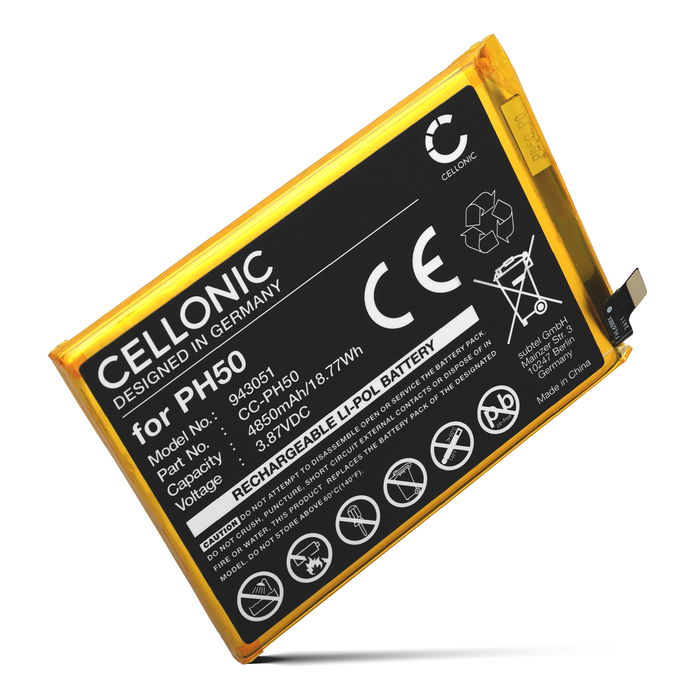 Batteri til Motorola Moto G23, XT2333, XT2333-1, XT2333-2, XT2333-3, XT2333-4, XT2333-5, PH50 (4850mAh, 3.87V) fra CELLONIC