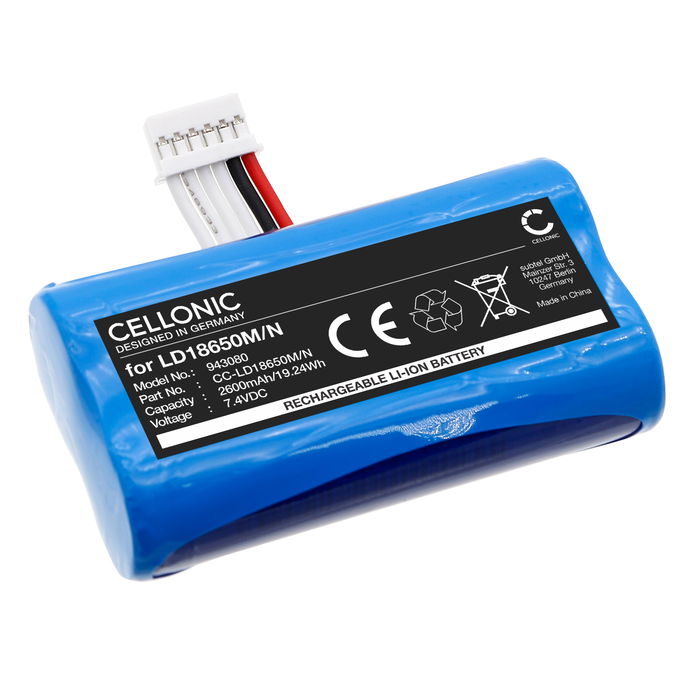 Batteri for Ingenico AXIUM DX4000, AXIUM DX8000, AXIUM DX8002, Landi A8s 2600mAh fra CELLONIC