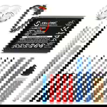 Batteri for TomTom Via Live 120, 125, 120 Live Western Europe, GO Live 820 Europe, XL Live, XL 340M Live, XL 340TM Live, 4EL0.001.01, VF3A 1100mAh + verktøy sett 17stk fra CELLONIC