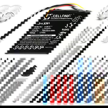 Batteri for TomTom Via 130 Via LIVE 120 Via 125 Via 120 700mAh + verktøy sett 17stk fra subtel