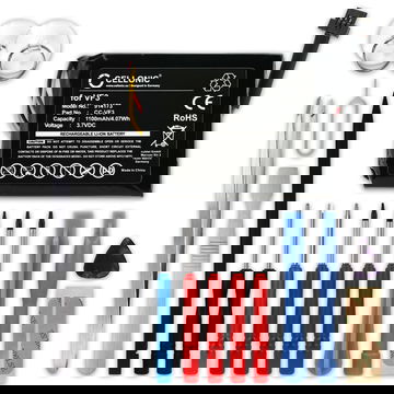 Batteri for TomTom Quanta, GO XL 330, GO XL 310, VF3F, FM68360420759, VF3 1100mAh + verktøy sett 17stk fra subtel