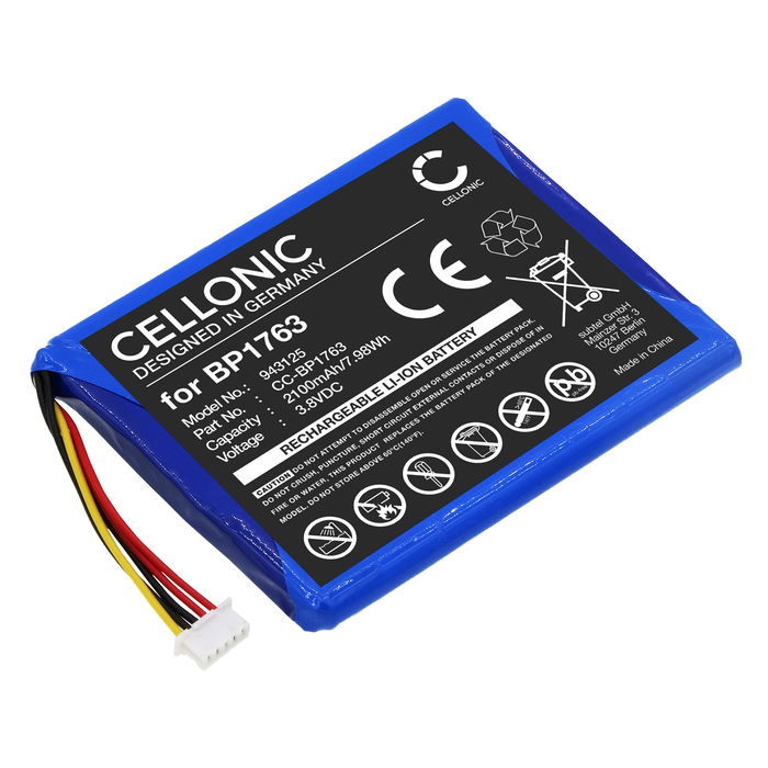 Batteri for LeapFrog LF2423, VTech RM5754HD, RM5764HD, VM5254, VM5255, VM5463, VM905HD, VM909HD 2100mAh fra CELLONIC