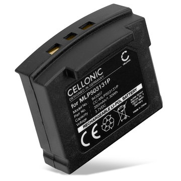 Batteri for Sonumaxx 2.4 PR, TechniSat STEREOMAN ISI 2, STEREOMAN ISI 3, Unisar DH900 350mAh fra CELLONIC