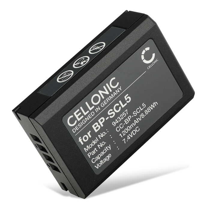 Batteri for Leica M10, M10-R, M10-P BP-SCL5 (1200mAh, 7.4V) fra CELLONIC