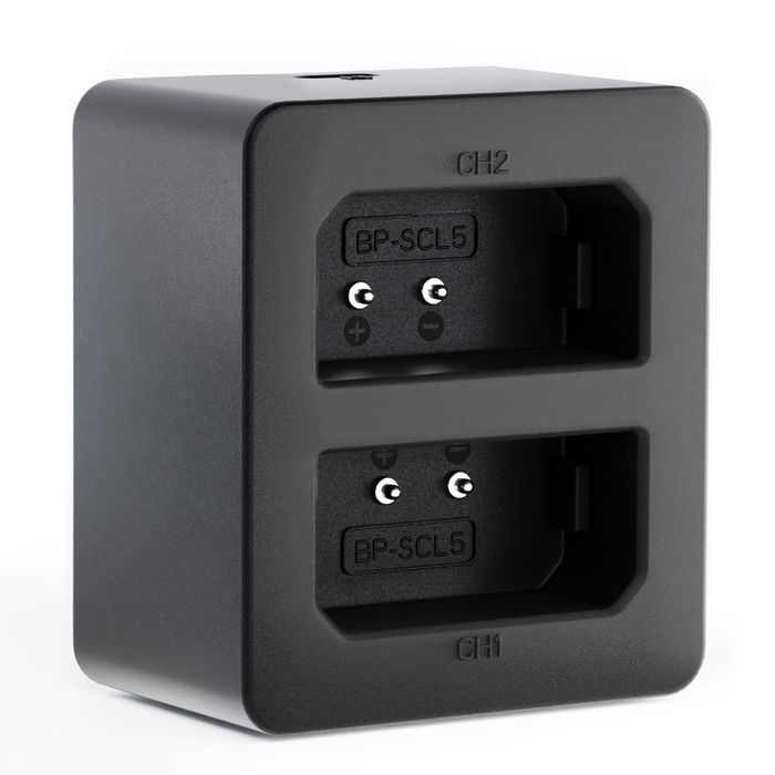 USB dobbel lader (LC-SCL5) for Leica M10, M10-P, M10-R + 1m USB Kabel fra CELLONIC