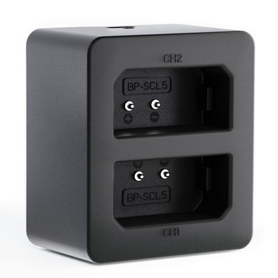 USB dobbel lader (LC-SCL5) for Leica M10, M10-P, M10-R + 1m USB Kabel fra CELLONIC