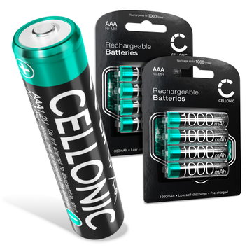 8x AAA Batteri for Siemens Gigaset A400, A415, AS405, A510, AS690, C430, C530HX, CL660HX, E560, E290A 1000mAh fra CELLONIC