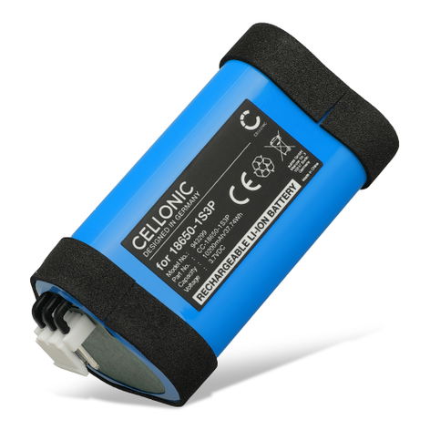 Batteri til Ledlenser MT18 18650-1S3P (10200mAh, 3.7V) fra CELLONIC