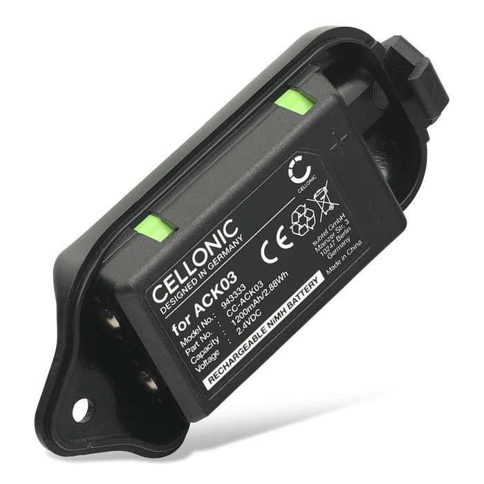 Batteri til 3M Peltor Lite‑Com ACK03 (1200mAh, 2.4V) fra CELLONIC