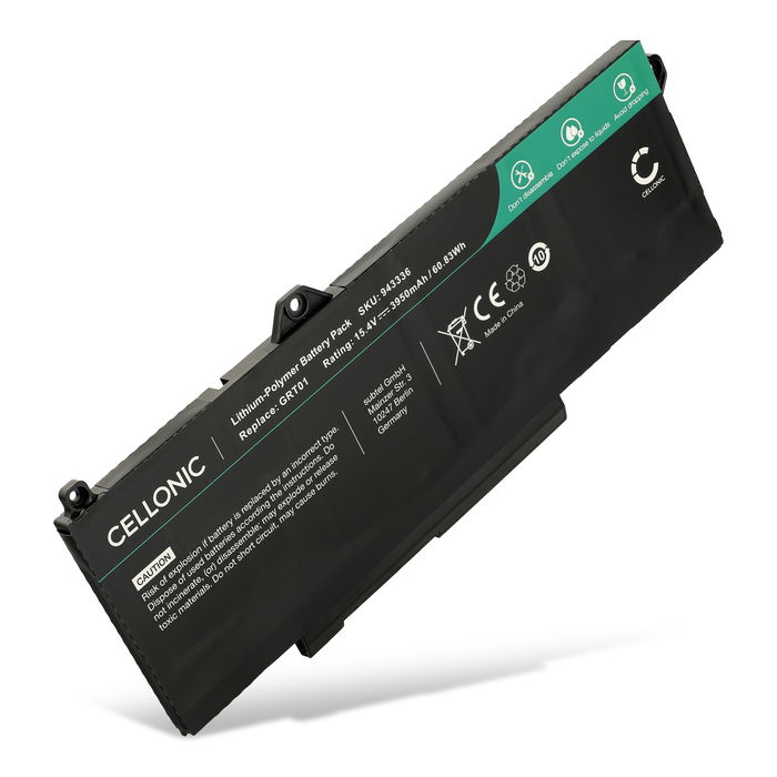 Batteri for Dell Precision 3581, 3561, 3571, 3470, Latitude 3561, 5431, 5521, 5531, GRT01, R05P0 3950mAh 15.4V fra CELLONIC