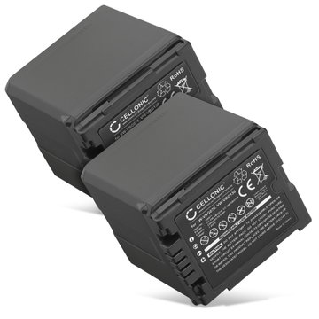 2x Batteri for Panasonic HDC-SD200 SD707 SD700 SD600 HDC-HS9 HDC-SDT750 HDC-TM700 NV-GS500 VW-VBG070 VW-VBG130 VW-VBG260 (2200mAh, 7.4V) fra CELLONIC