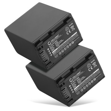 2x Batteri for Sony HDR CX625, CX250, CX260, CX270, CX410, CX430, CX230, CX220, CX210 NP-FV70A NP-FV50A NP-FV30 NP-FV90 NP-FV100A (3090mAh, 7.2V) fra CELLONIC