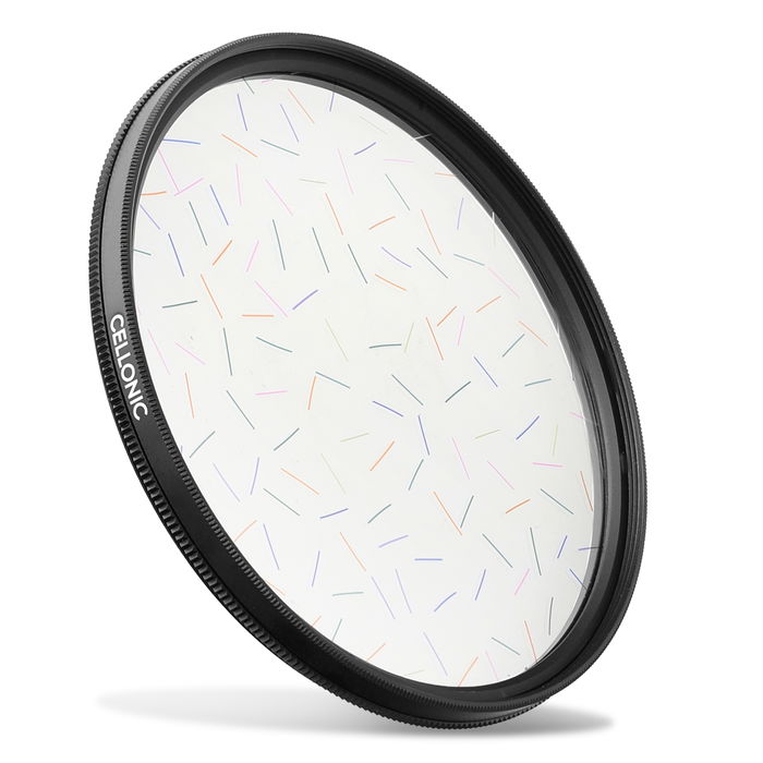 Regnbue Stjernelys Stripet filter for Ø 67mm Effektfilter