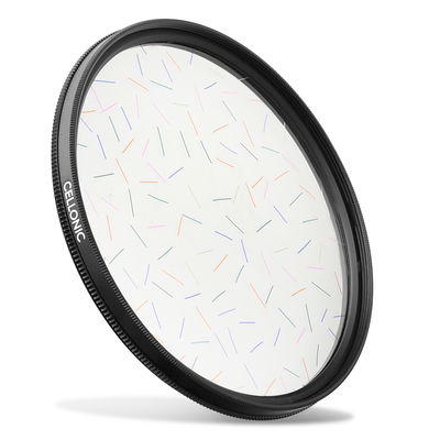 Regnbue Stjernelys Stripet filter for Ø 67mm Effektfilter