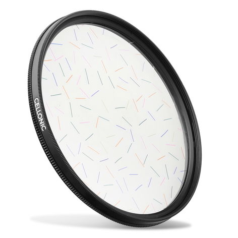 Ø 77mm Starlight-regnbuefilter med stripeeffekt til Canon EF 100-400mm f/4.5-5.6L IS II USM, USM fra CELLONIC
