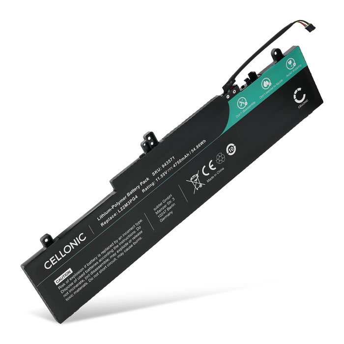 Batteri til Lenovo ThinkPad E16 Gen 2, E14 Gen 6, E16 Gen 1, E14 Gen 5 L22M3PG4 (4750mAh, 11.55V) fra CELLONIC