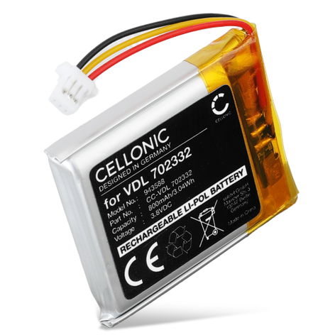 Batteri til JBL Tune 720BT, 760BT VDL 702332 (800mAh, 3.8V) fra CELLONIC