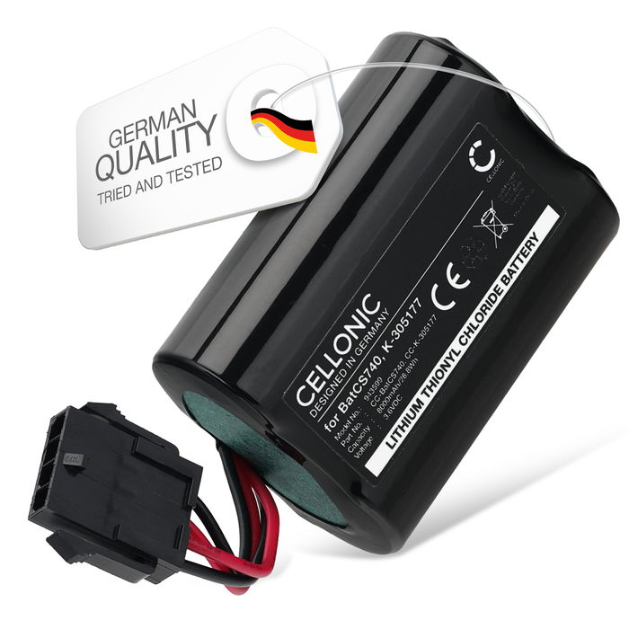 Battery for Visonic MCS-730, SR740, MCS-740 PowerMax Siren, wireless siren, MCS720B, SR720B - BatCS740 (8000mAh) Replacement battery