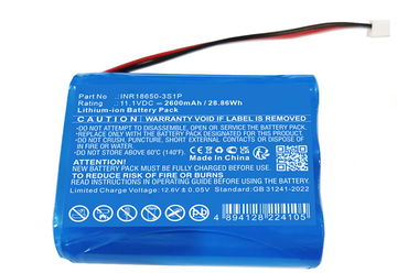Batteri til Capillus 272 INR18650-3S1P (2600mAh, 11.1V) fra CELLONIC