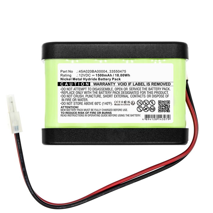Batteri for Besam Unislide II Sliding door, Sliding door, SL500 Besam Unislide, Besam SL500 (1500mAh, 12V) fra CELLONIC