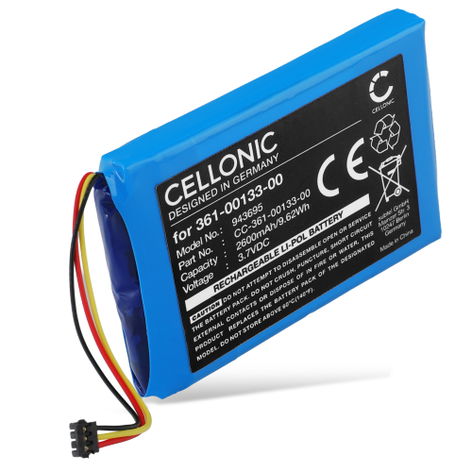 Batteri til Garmin zumo XT, Tread 5.5, 361-00133-00 (2600mAh, 3.7V) fra CELLONIC