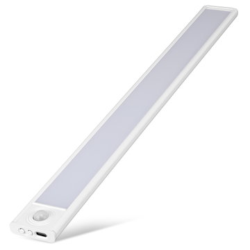 40cm Oppladbar LED-lysliste | Bevegelsessensor | 3 Fargetemperaturer (3000K/4000K/6000K) | Trådløst Magnetisk Skapslys fra CELLONIC