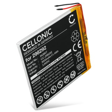 Batteri for Archos 70 Oxygen, AC70OX, AC70OXV2, Archos 298292, GPC298292 298292 (3000mAh, 3.7V) fra CELLONIC