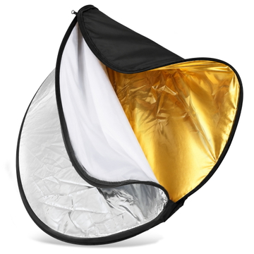 Sony ILCE-7R (Alpha 7R / α7R) 5in1 foldbar fotostudio reflektor 80cm ( Sølv, Gull, Hvit, Svart, Gjennomsiktig ) Foldbart reflektorpanel from CELLONIC