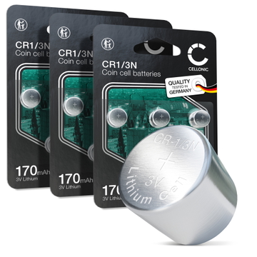 15x Knappcelle CR1/3N batteri 3V 170mAh fra CELLONIC