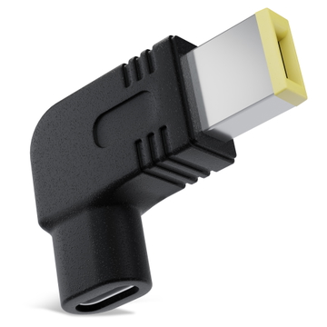 USB-C til DC 11 x 4,5 mm laderadapter, Lenovo Square Tip, for ThinkPad og IdeaPad bærbare PC-er
